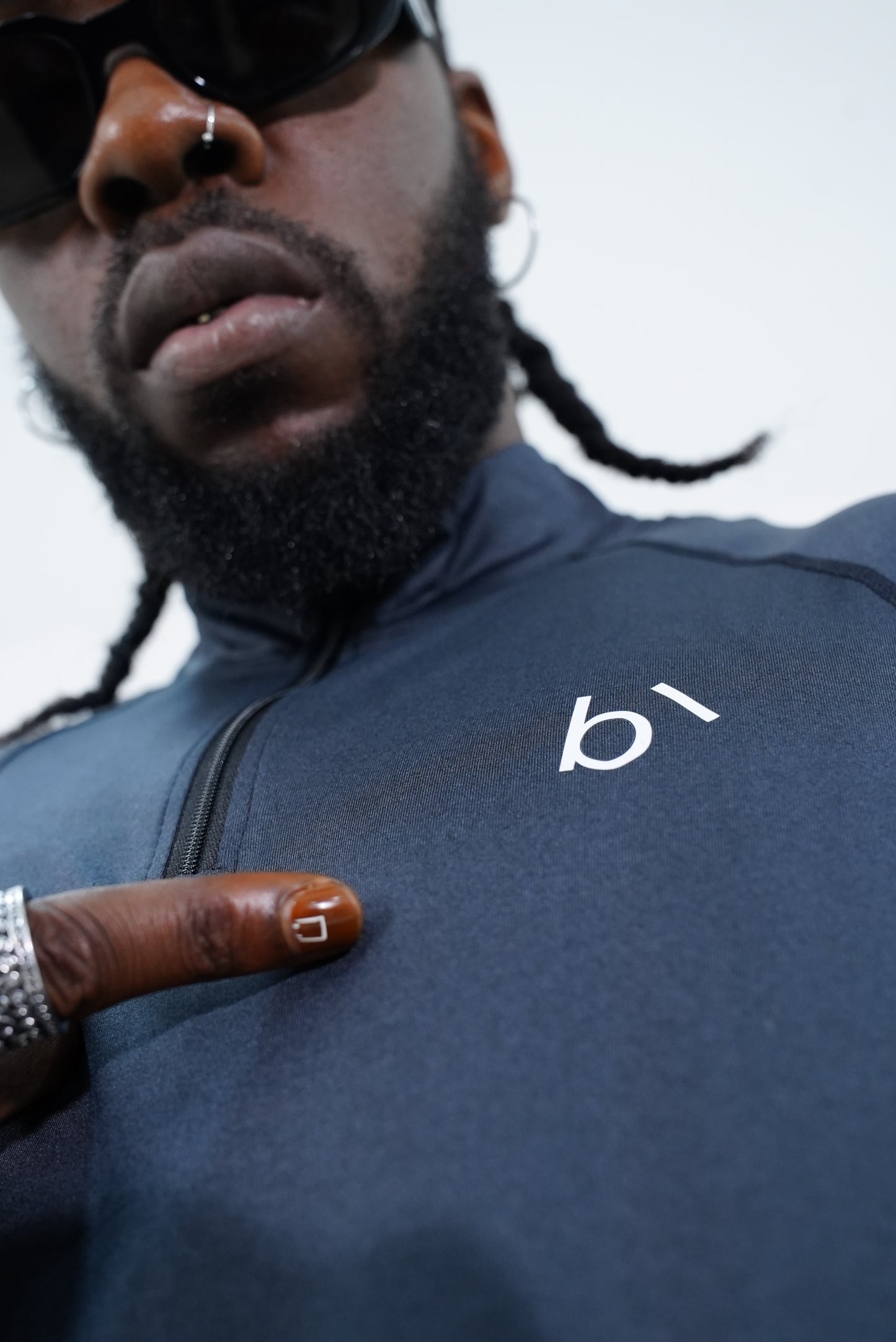 essential half zip long sleeve