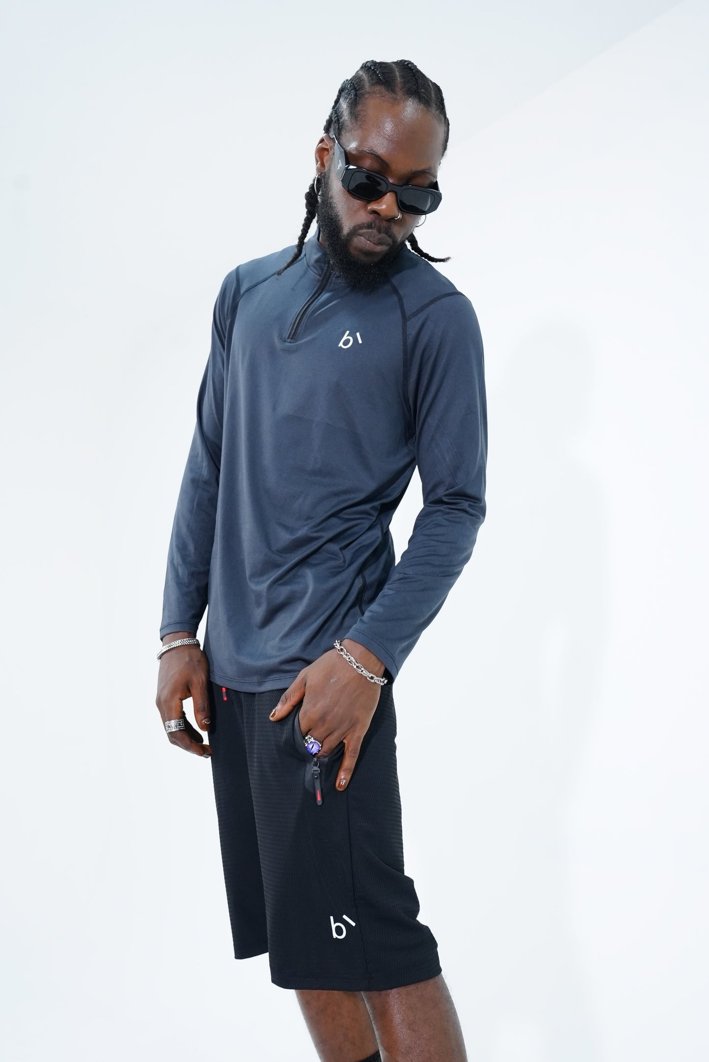 essential half zip long sleeve