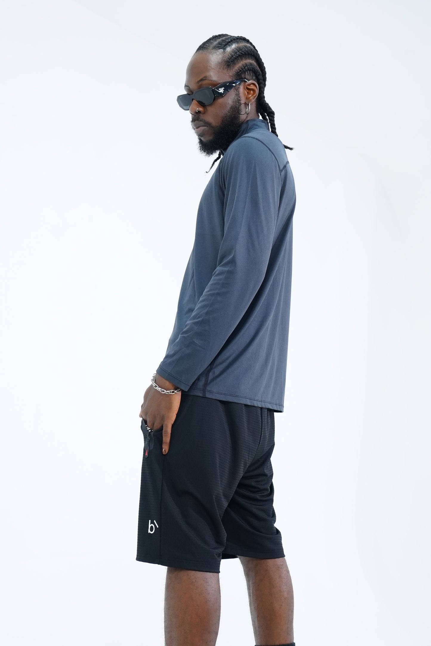 essential half zip long sleeve