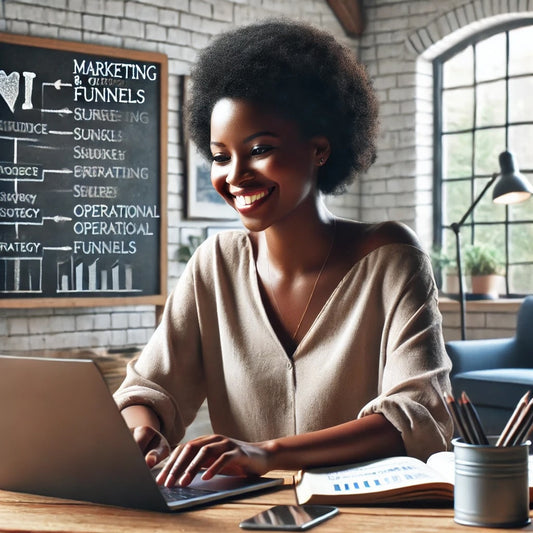 Black woman on Laptop